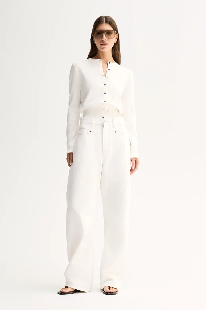 PENNY KNIT CARDIGAN in White by Elka Collective