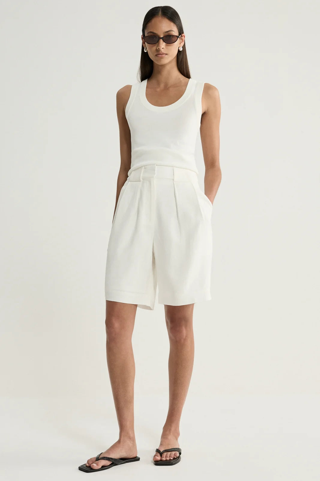 FORD SHORT in White by Elka Collective