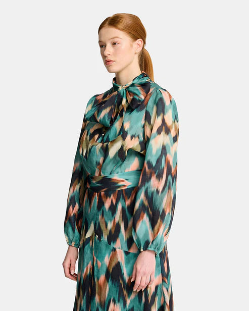 KITTY BLOUSE in Haze by Arlingtone Milne