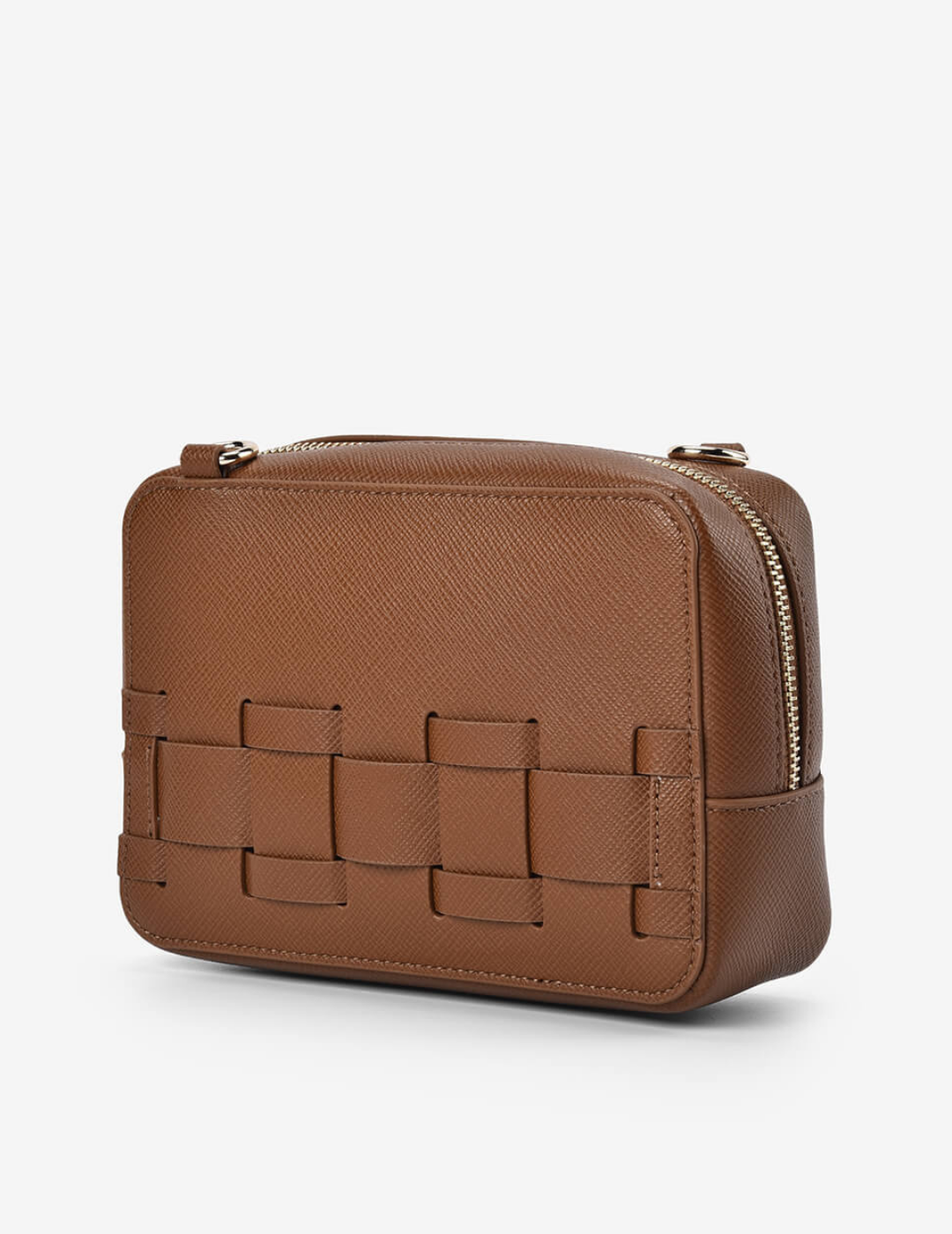 LONDON CROSSBODY BAG in Tan Saffiano by Elms + King