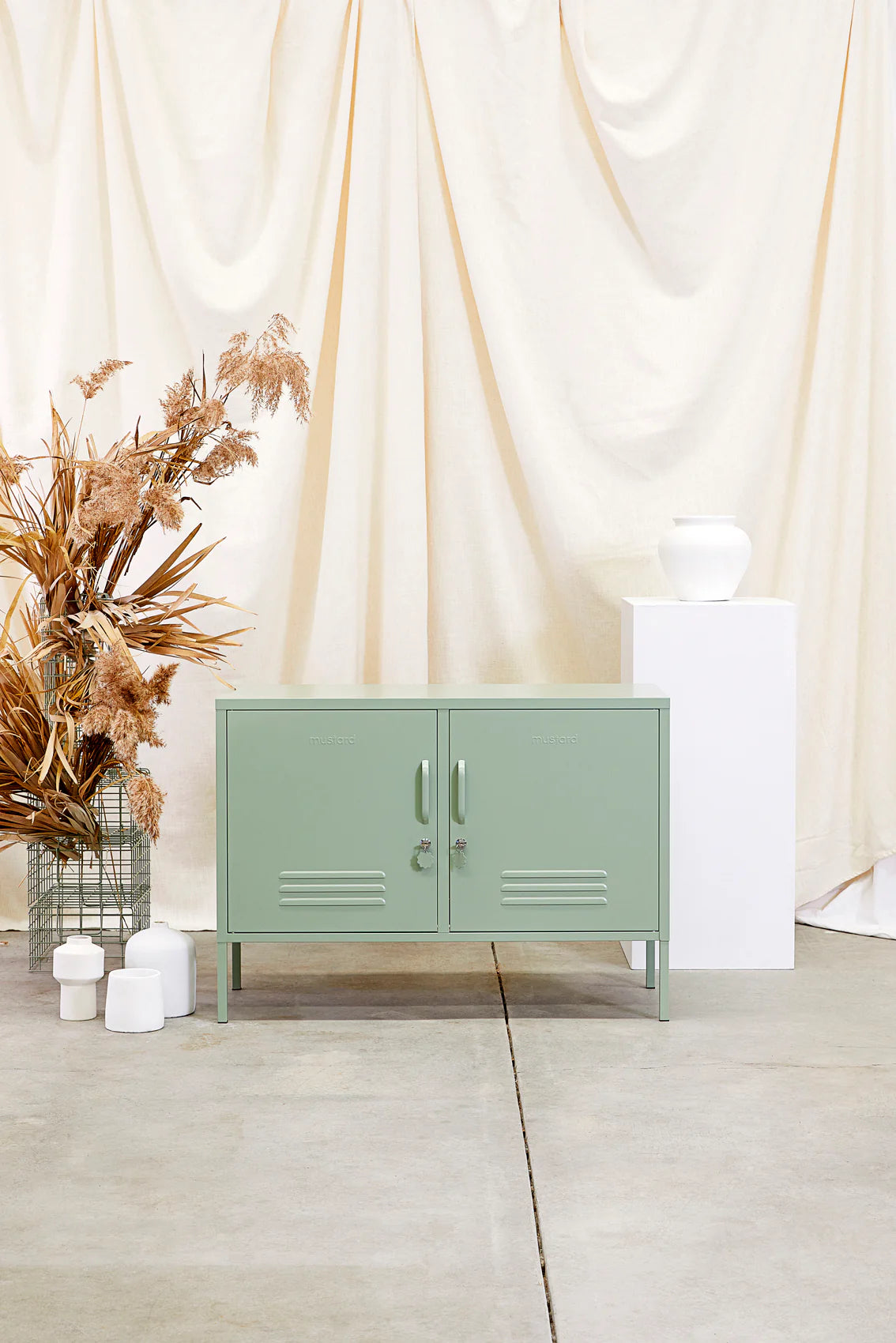 The Lowdown Locker in Sage by MUSTARD MADE