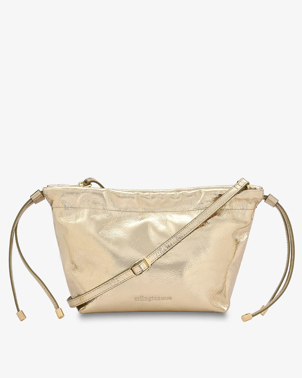 MARTHA PETITE BAG in Gold Crinkle by Arlington Milne