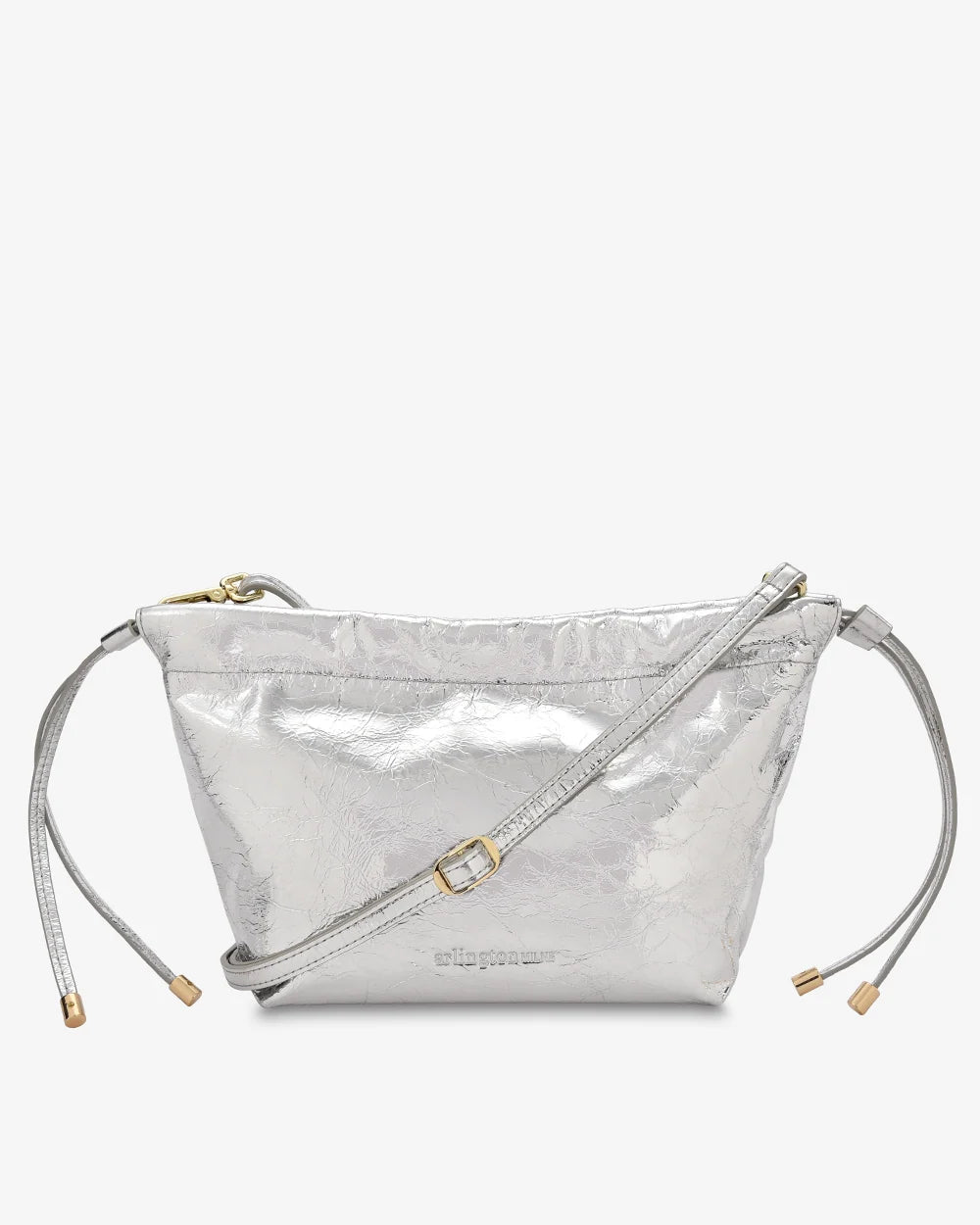 MARTHA PETITE BAG in Silver Crinkle by Arlington Milne