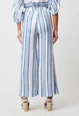 POSITANO VISCOSE PANT in Sorrento Stripe from Oncewas