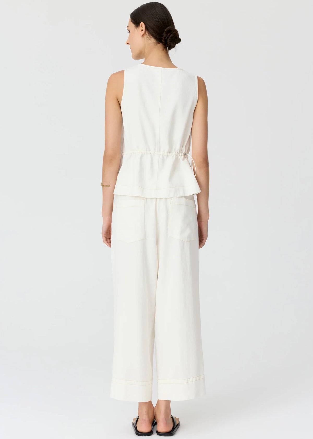 ANISE CROP PANT in Chalk by Pol Clothing
