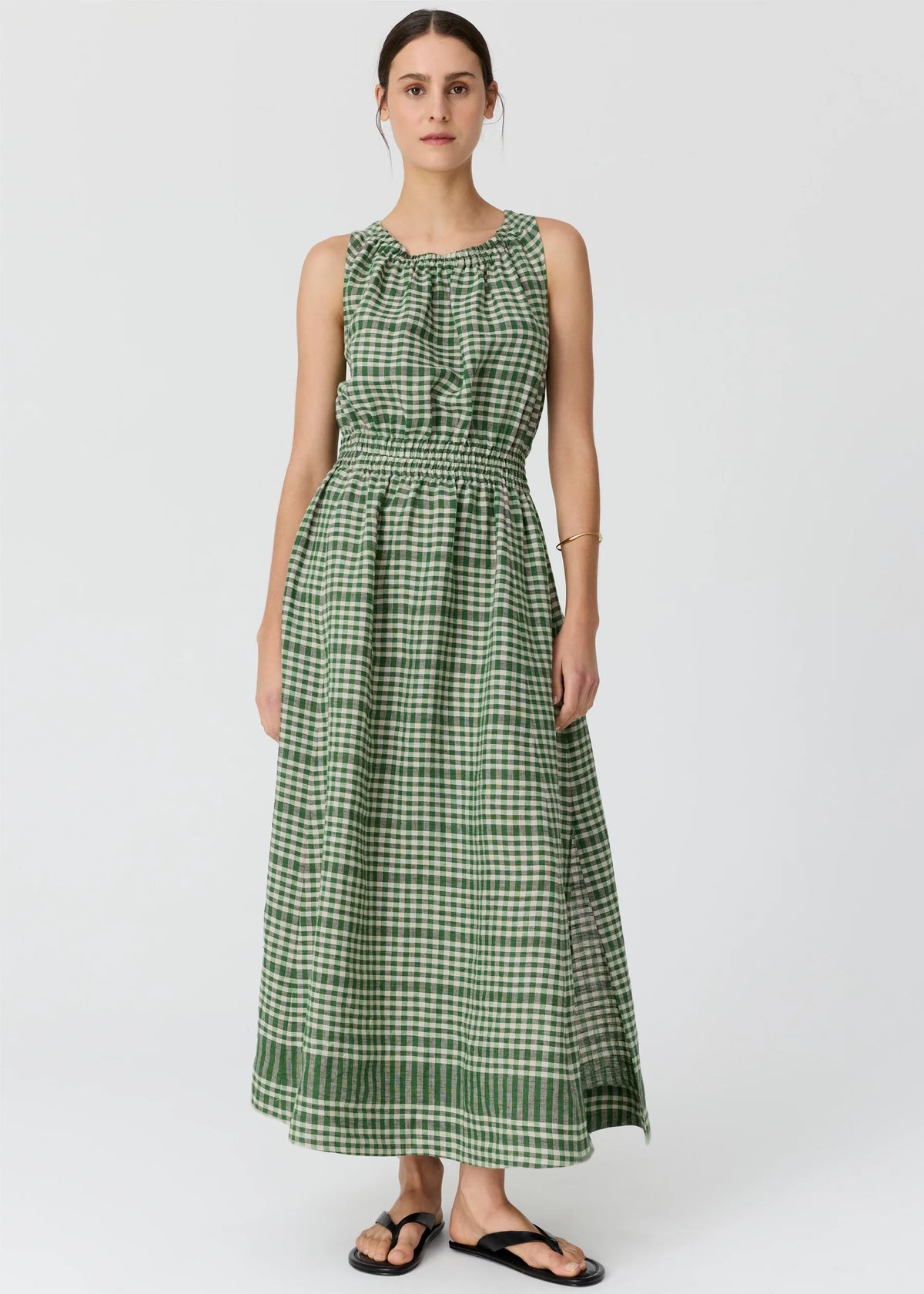 LUME TANK DRESS in Gingham by Pol Clothing