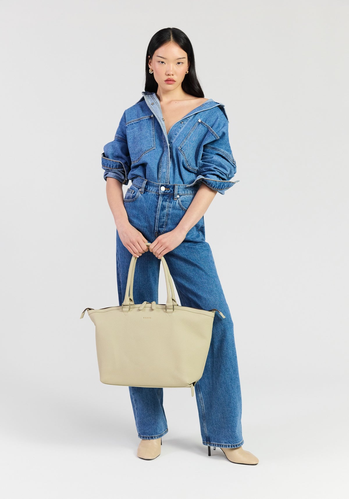 MILAN CARRY ALL in Oyster by Saben