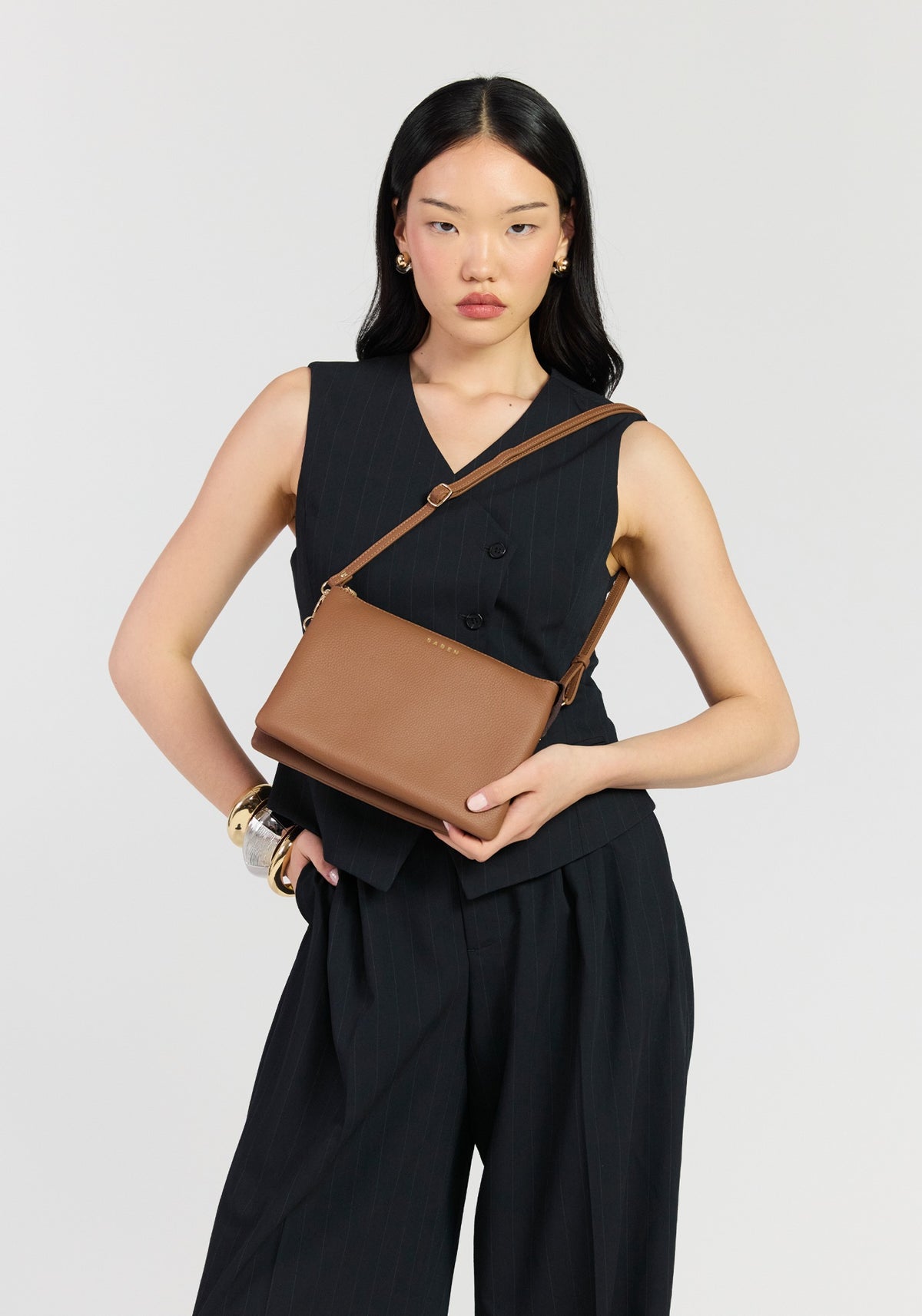 TILLY'S BIG SIS CROSSBODY BAG in Tan by Saben