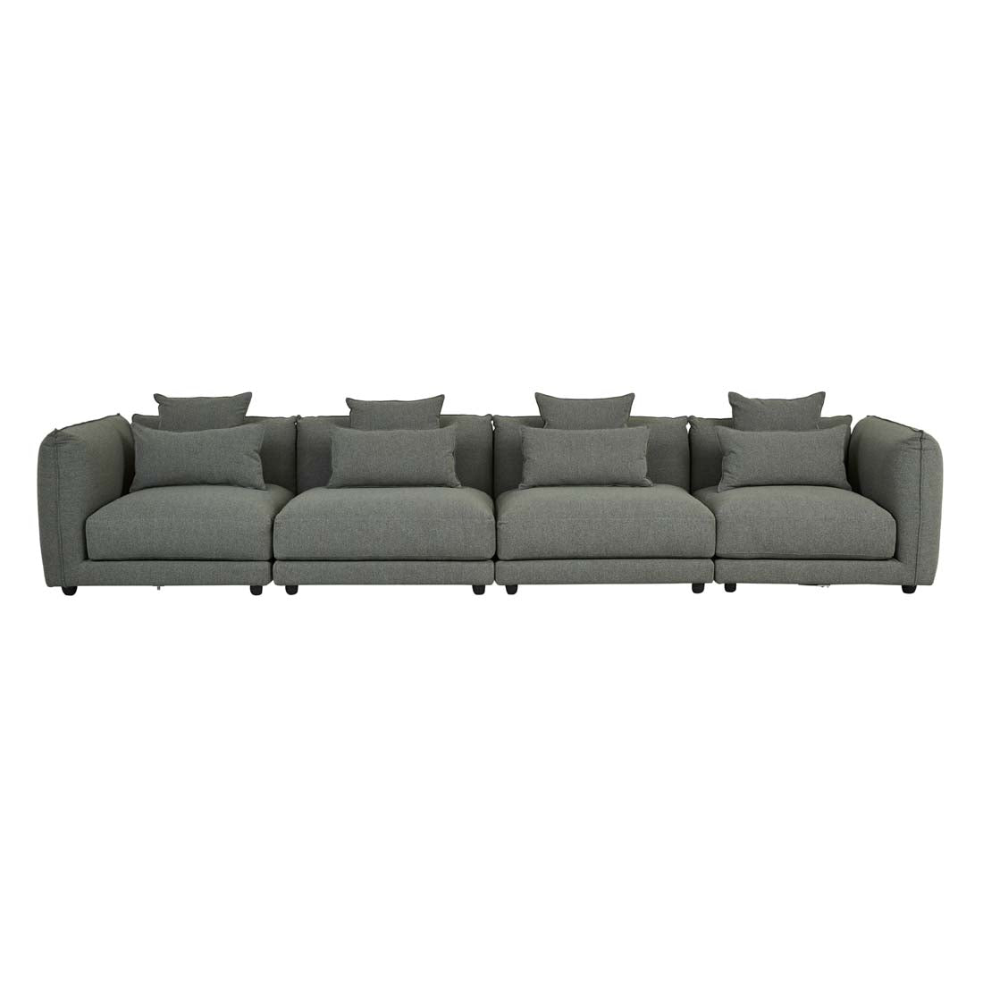FELIX CREST 1 SEATER LEFT CORNER SOFA in Olive Leaf by GlobeWest at Darling & Domain