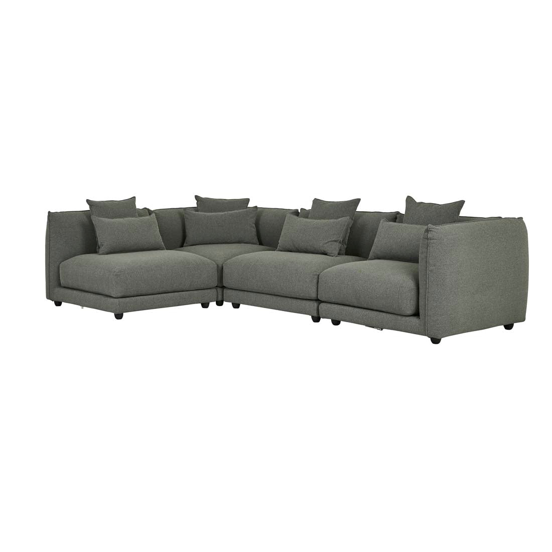 FELIX CREST 1 SEATER CENTRE SOFA in Olive Leaf by GlobeWest at Darling & Domain