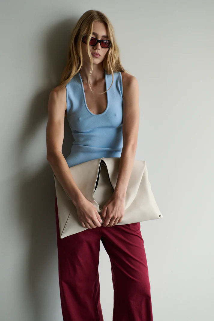 TROPEA TOP in Baby Blue by Mael Brand