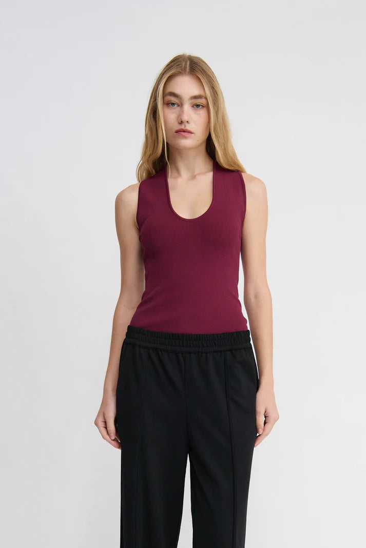 TROPEA TOP in Berry by Mael Brand