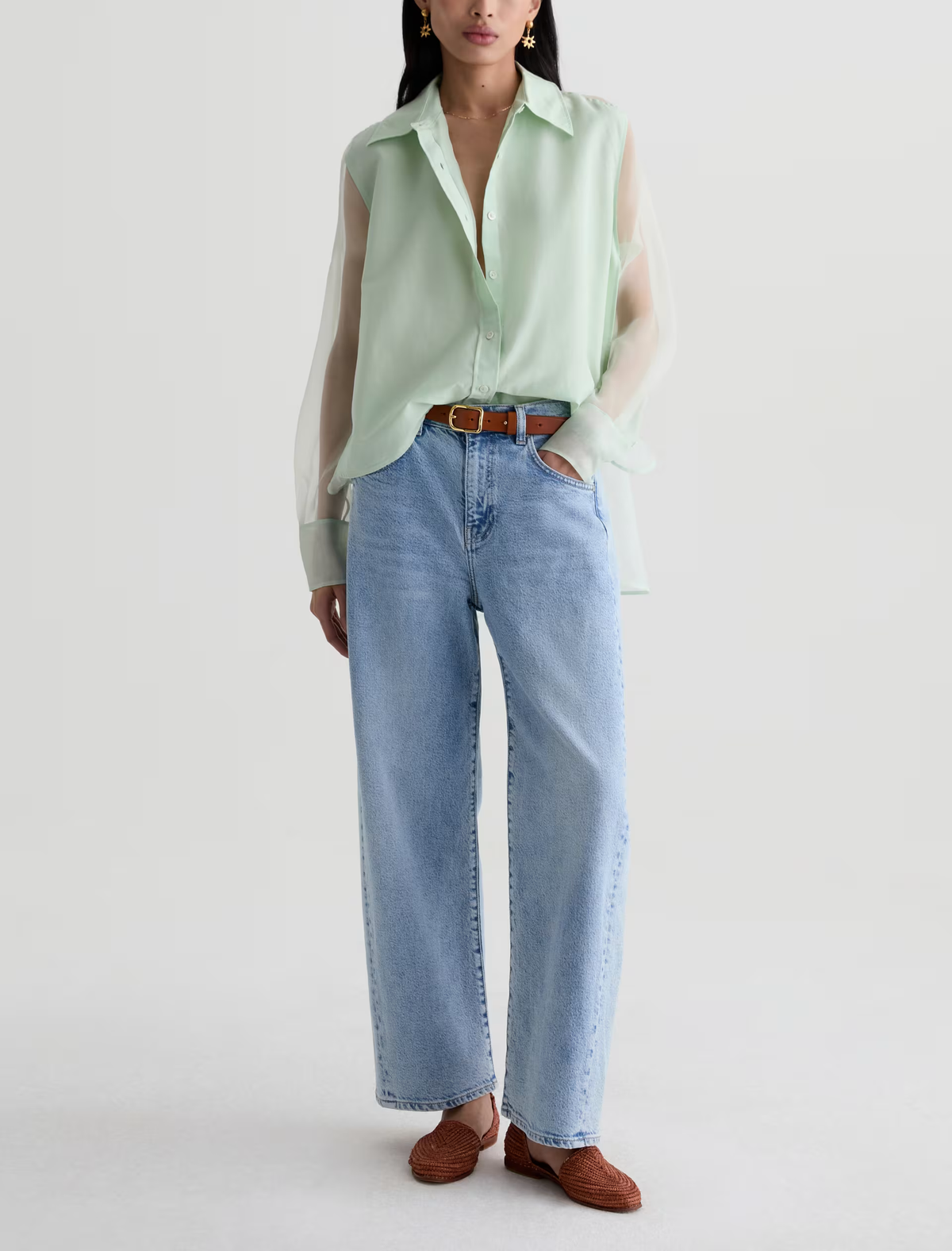 HATTIE CROP JEAN in Gold Country by AG Jeans