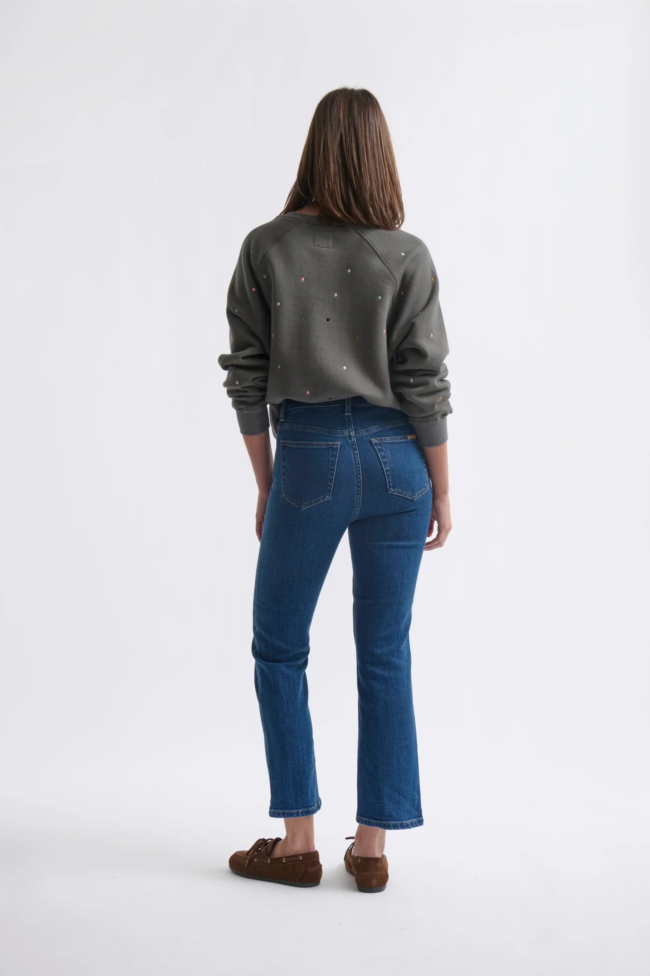 VACAY JEAN HEMMED in Brentwood Blue by Kireina