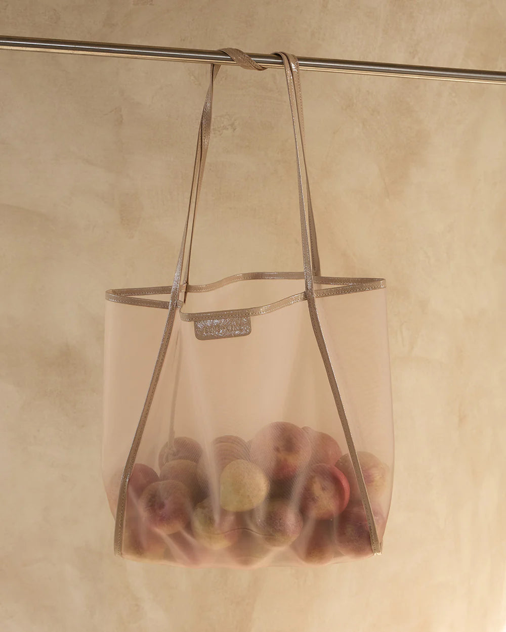 ZANZIBAR BAG in Camel Mesh by Elms and King