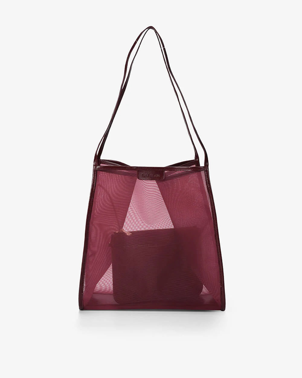 ZANZIBAR BAG in Wine Mesh by Elms and King