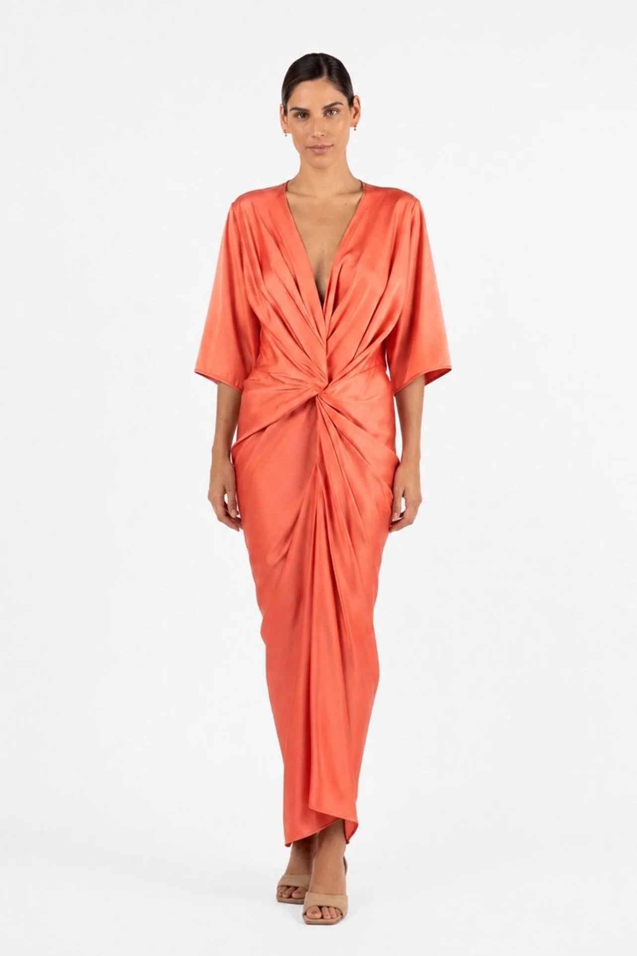 ALEX KIMONO MAXI in Clay by One Fell Swoop