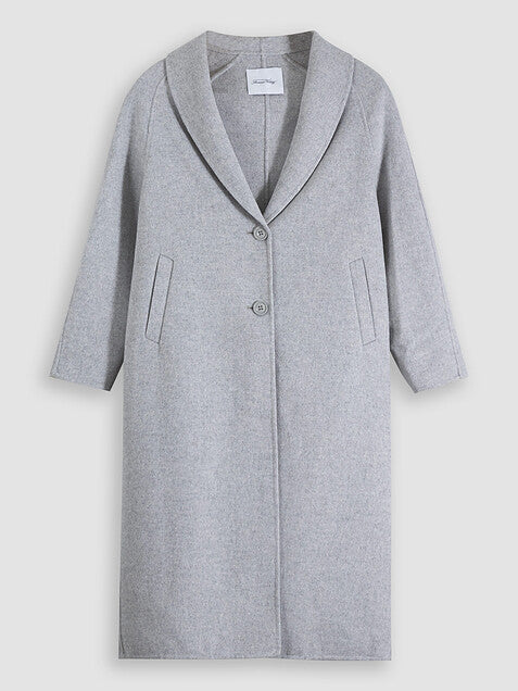 AMERICAN VINTAGE COAT DADO17HC in Polar Melange
