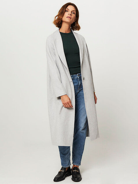 AMERICAN VINTAGE COAT DADO17HC in Polar Melange