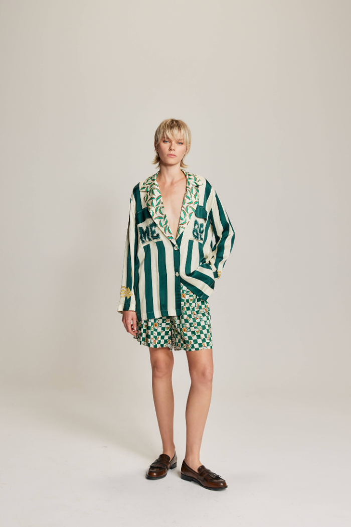 AUDREY COLLAR JACKET in Sporty Jade by ME369