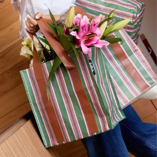 MARKET BAG in Forest Stripe by kollab