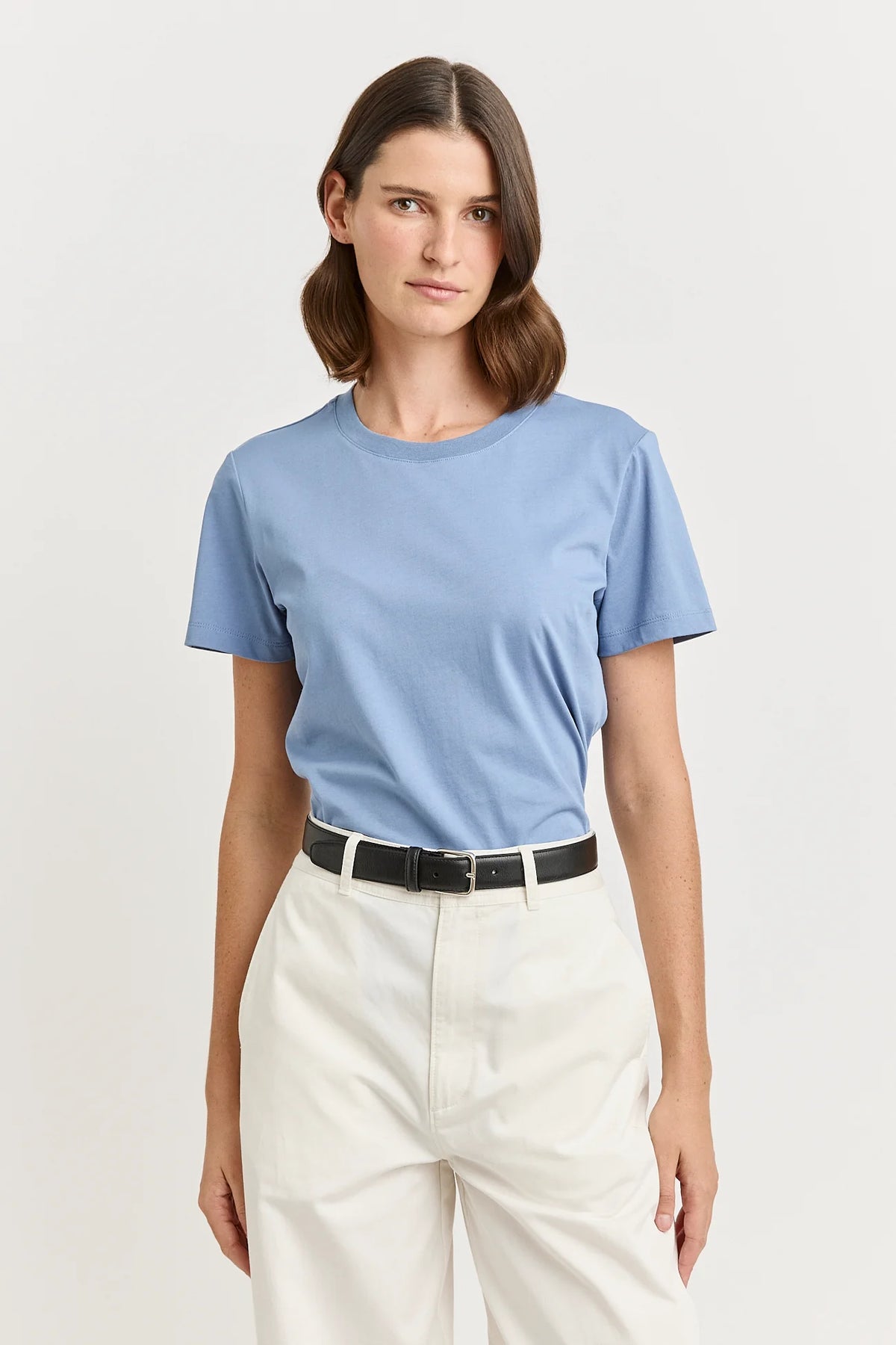 CLASSIC ORGANIC COTTON TEE in Mist by Toorallie at Darling & Domain