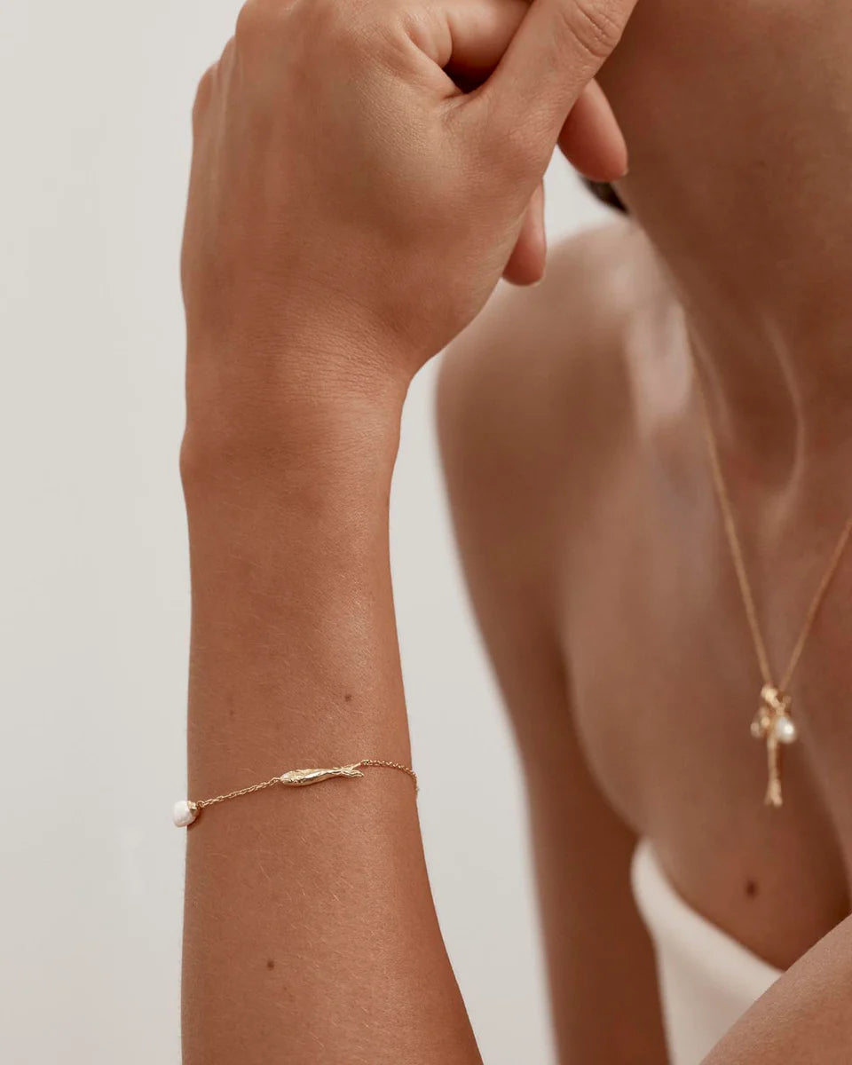 WISHING BRACELET in 18K Gold Vermeil from By Charlotte