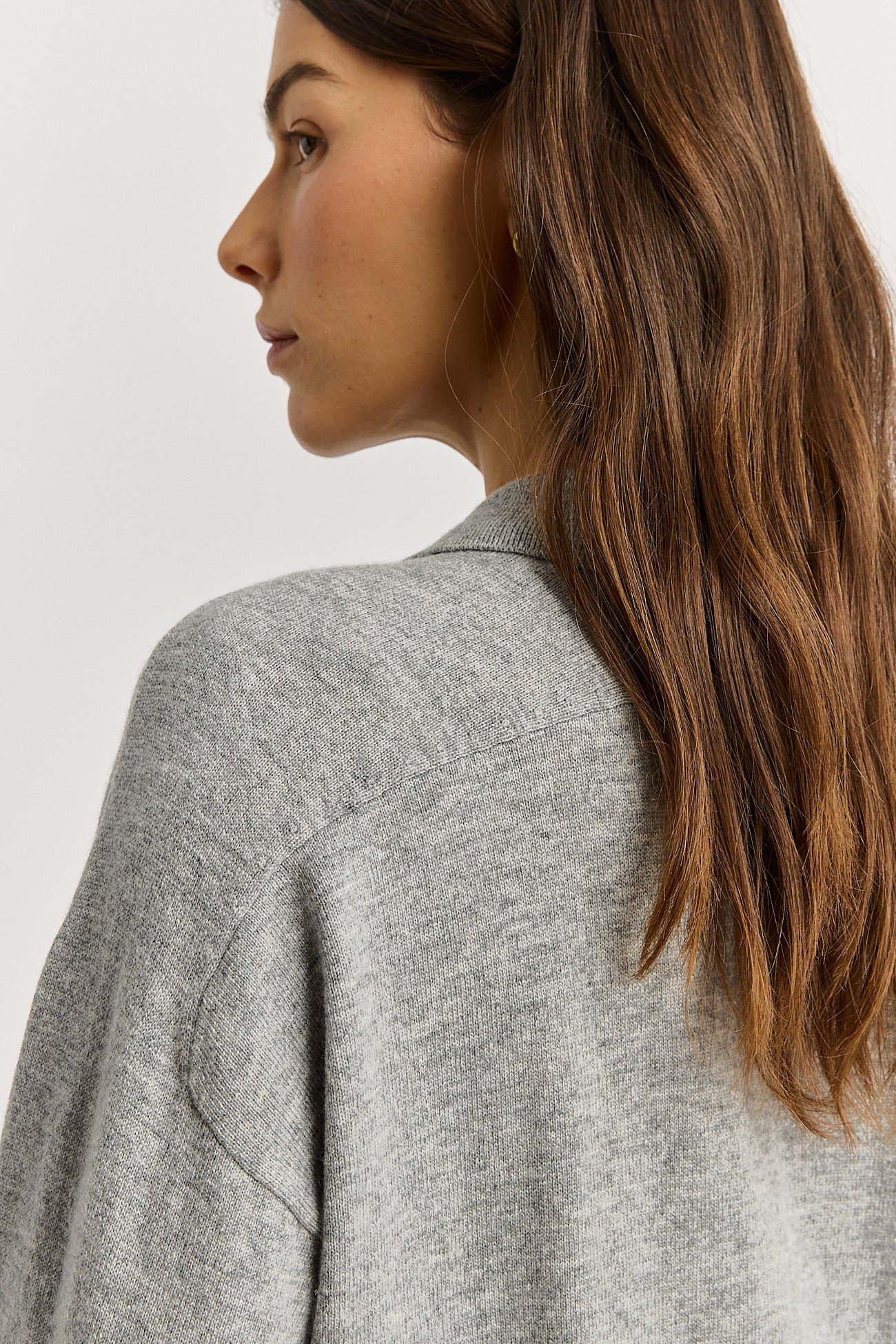 FINE JERSEY POLO in Light Ash by Toorallie