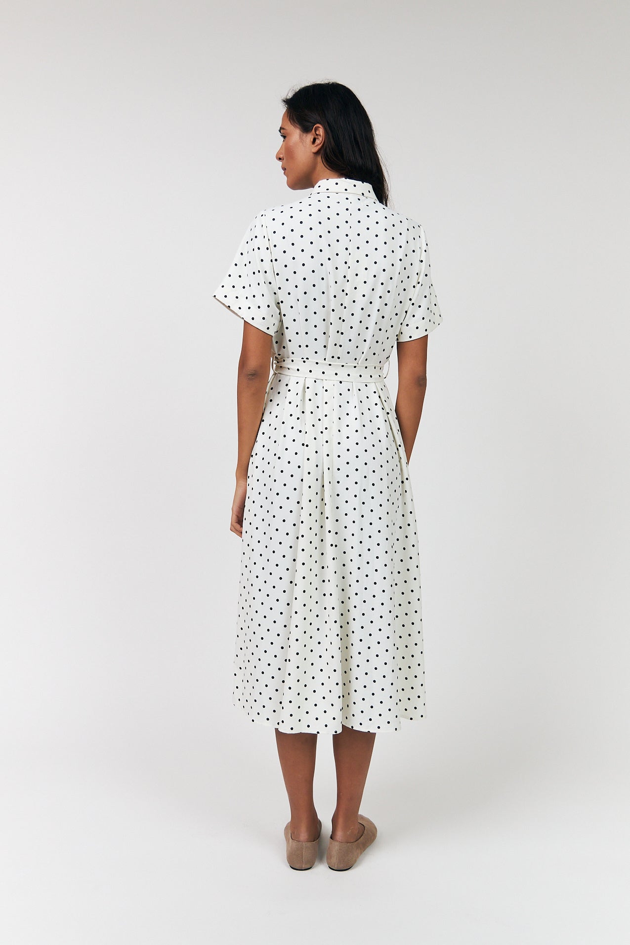 BLAKE MIDI DRESS in Dot Print by Lollys Laundry