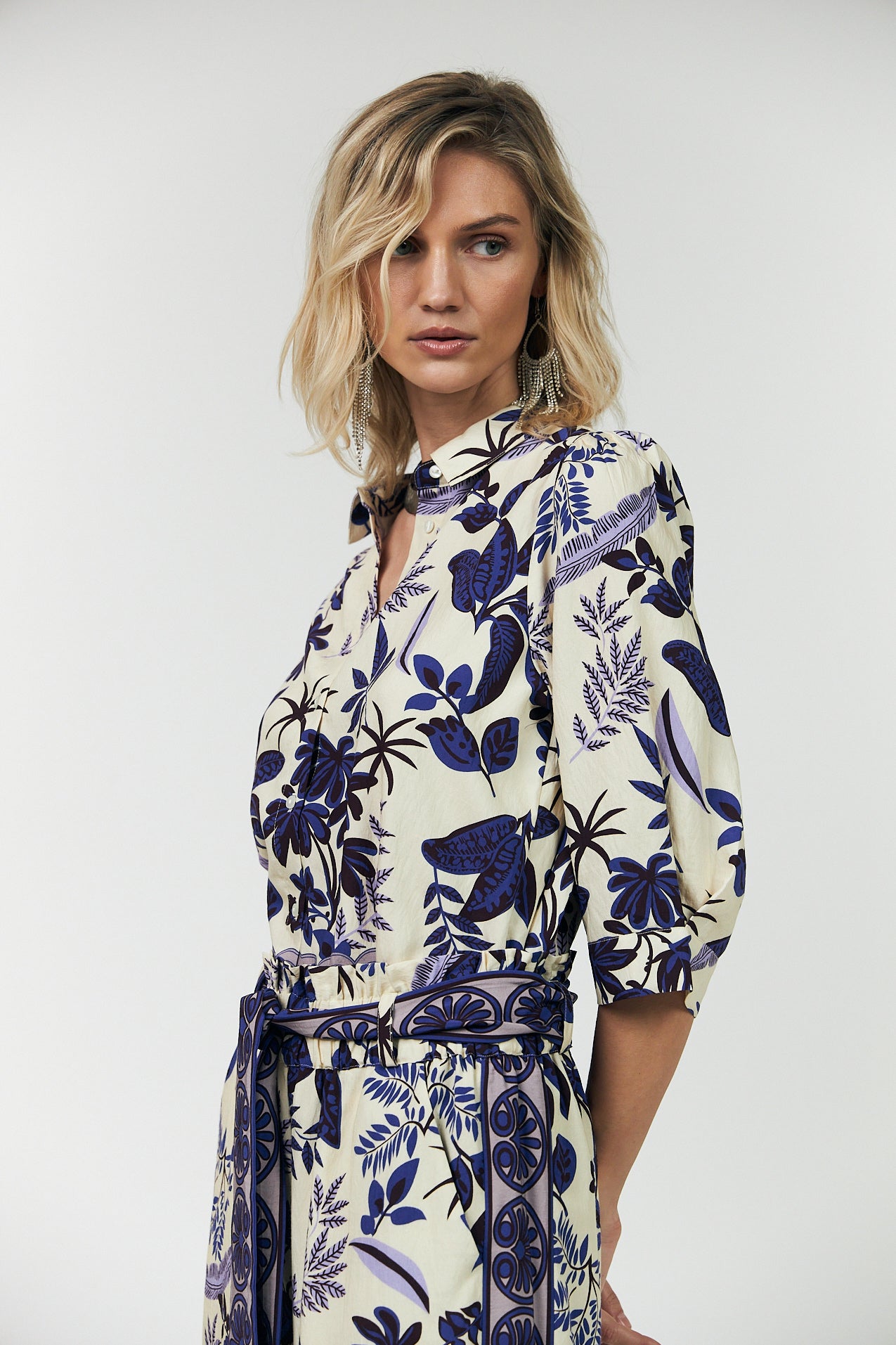 BONO SHORT SLEEVE SHIRT in Flower Print by Lollys Laundry