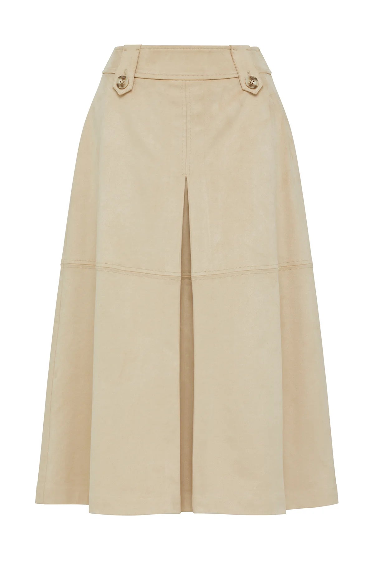 INES FAUX SUEDE SKIRT | Natural - Darling & Domain