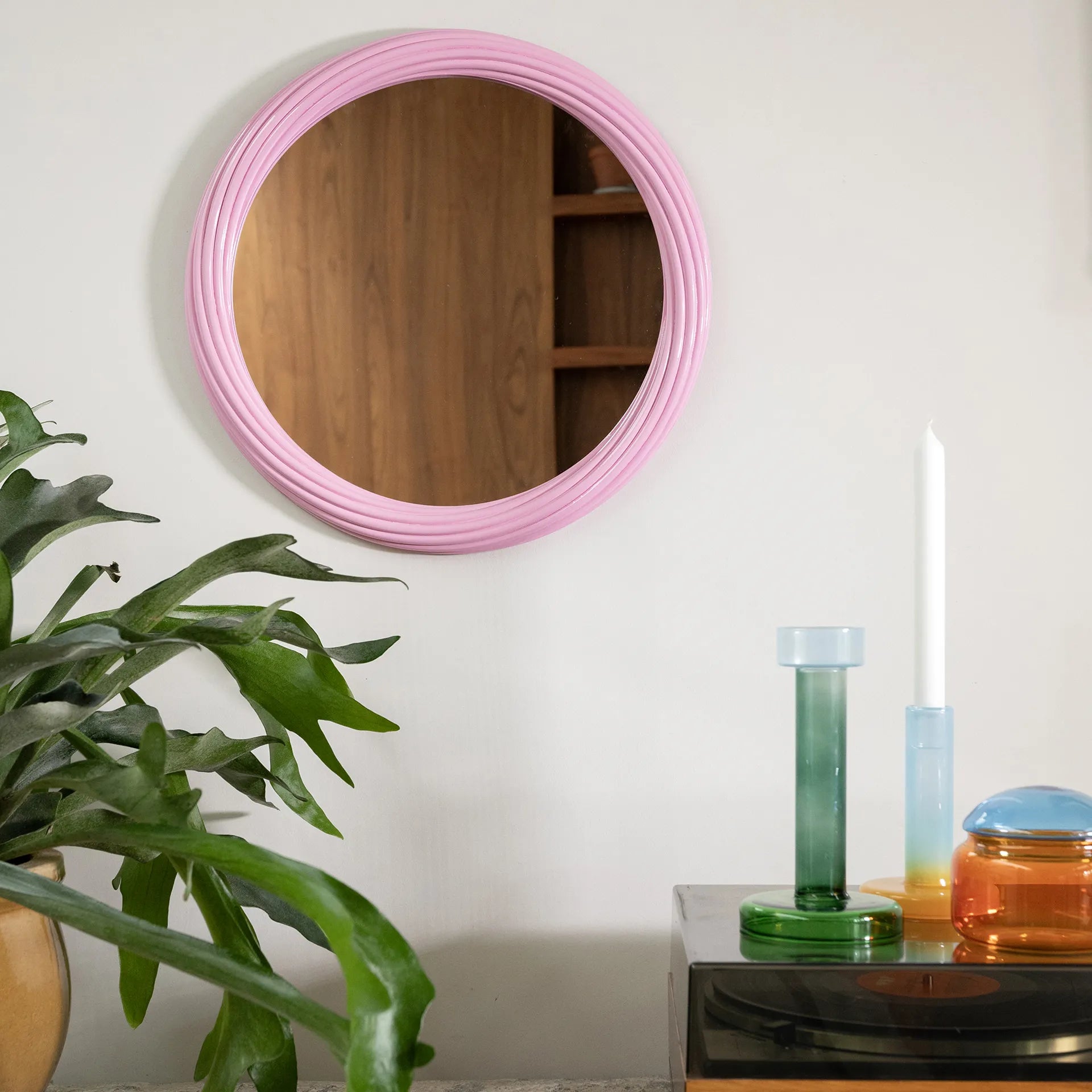 Churros Mirror in Pink by &Klevering