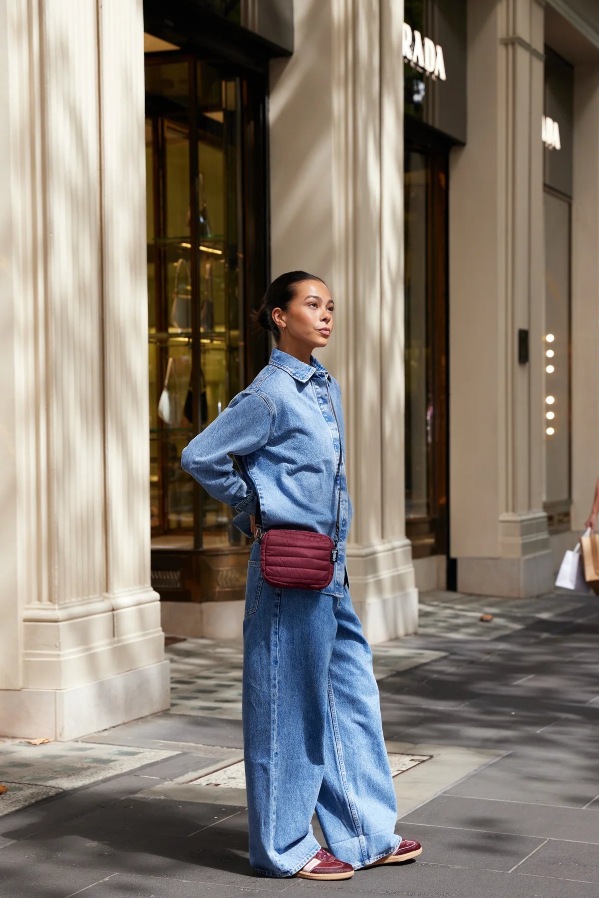 CLOUD MINI BASE BAG in Burgundy by Base Supply