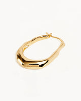 RADIANT ENERGY HOOPS LARGE in Gold from By Charlotte