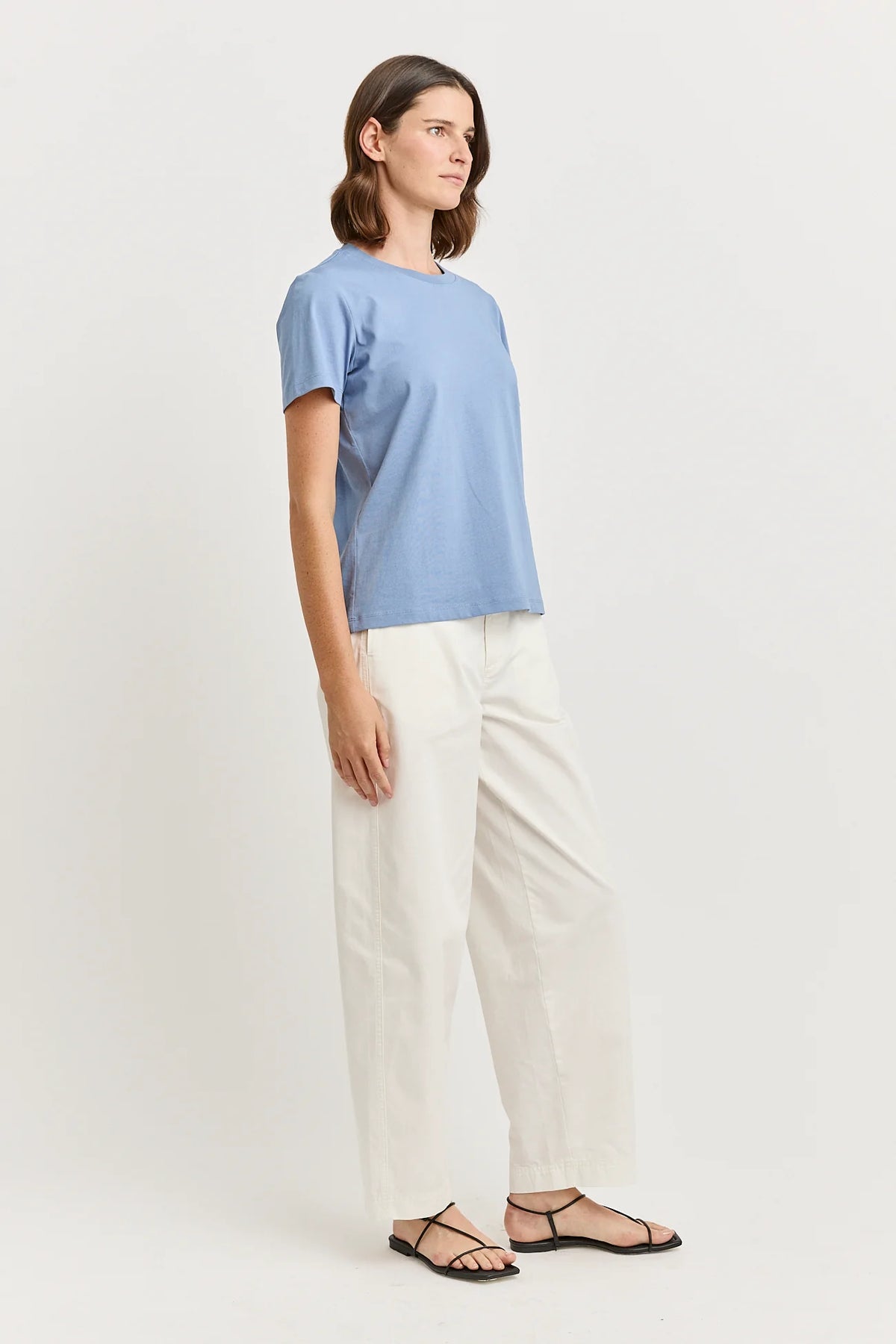 CLASSIC ORGANIC COTTON TEE in Mist by Toorallie at Darling & Domain