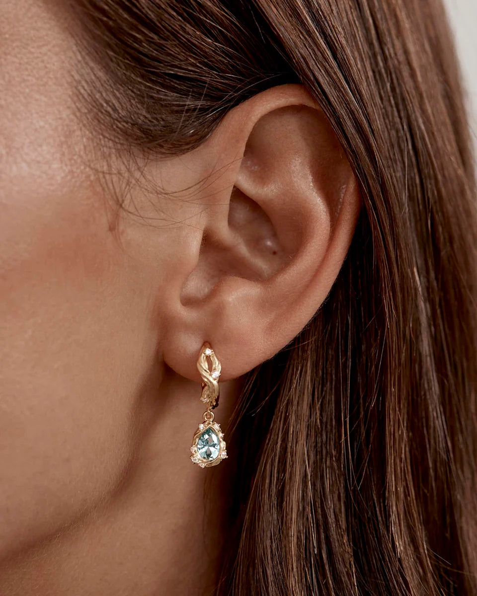 DEEP DIVE HOOPS in 18K Gold Plated from By Charlotte