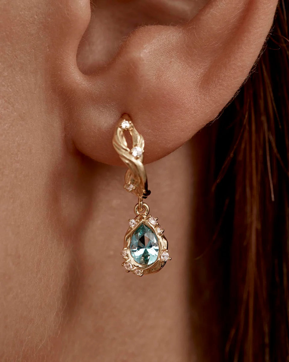 DEEP DIVE HOOPS in 18K Gold Plated from By Charlotte