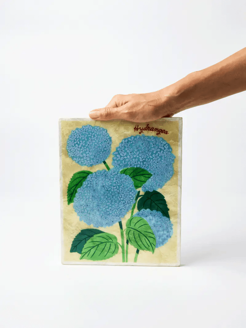 MARKET WALL ART in Hydrangea by Jones & Co