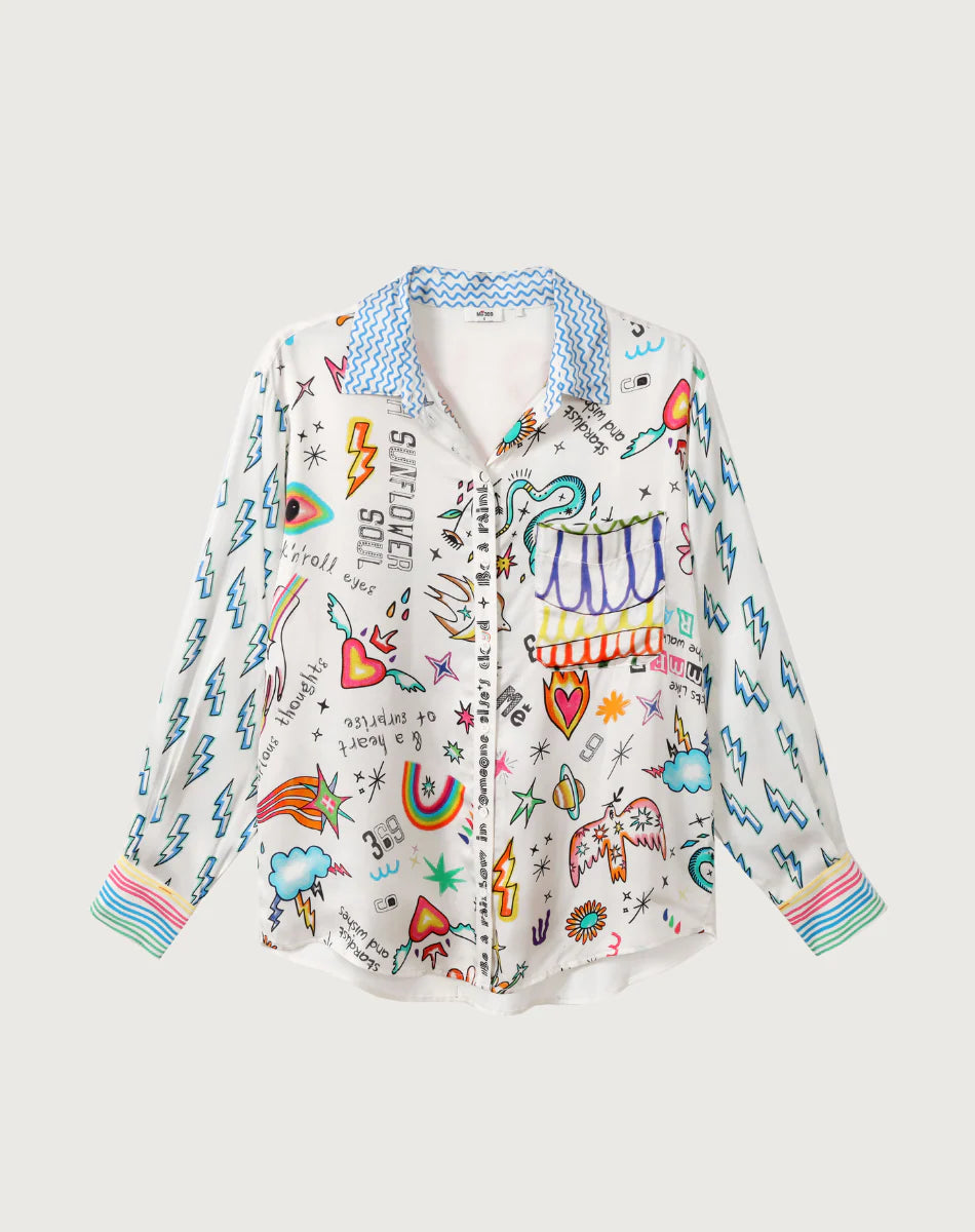 Isabel Shirt in Enlightenment Print by ME369