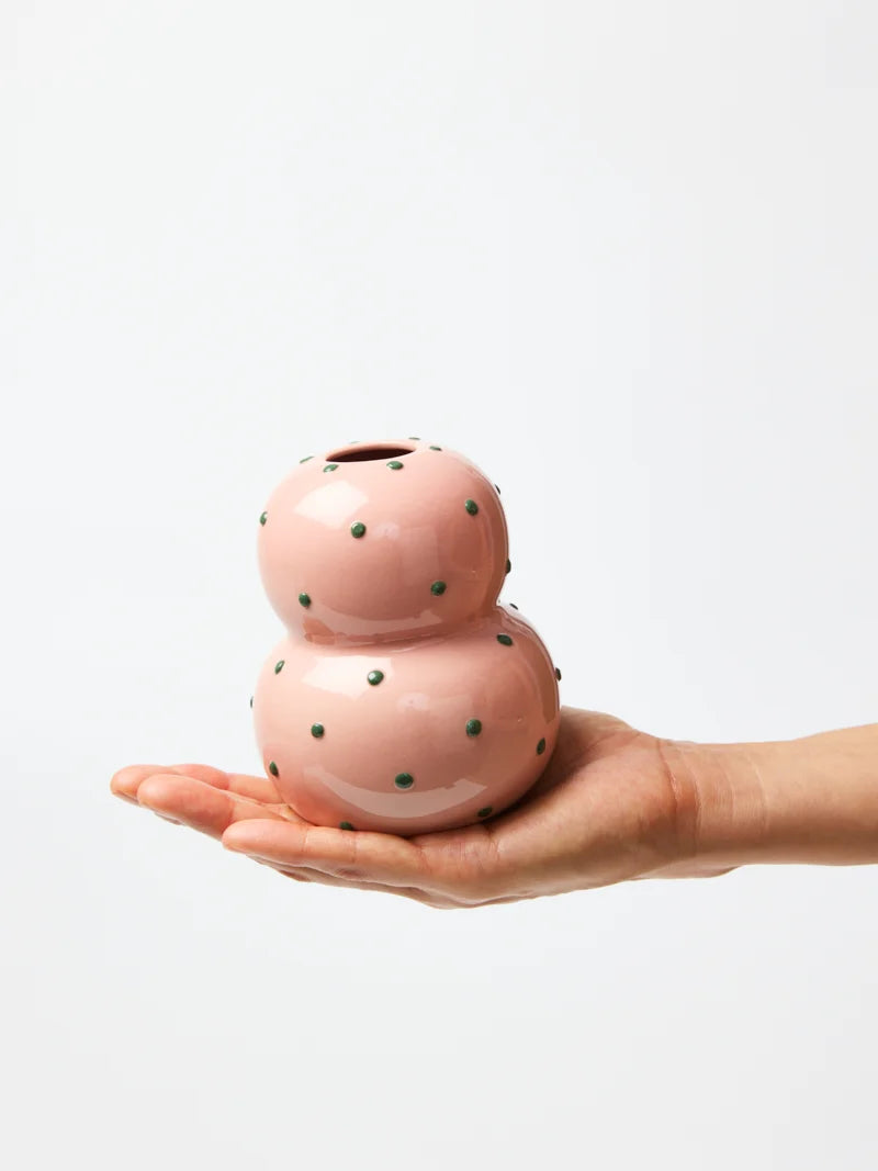 FONDA VASE | Pink Green Dotty - Darling & Domain