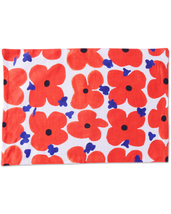 Ken Done vintage placemat ランチョンマット 4枚セット KIP & CO x KEN DONE PLACEMAT 4P SET | Pop Floral – Darling & Domain