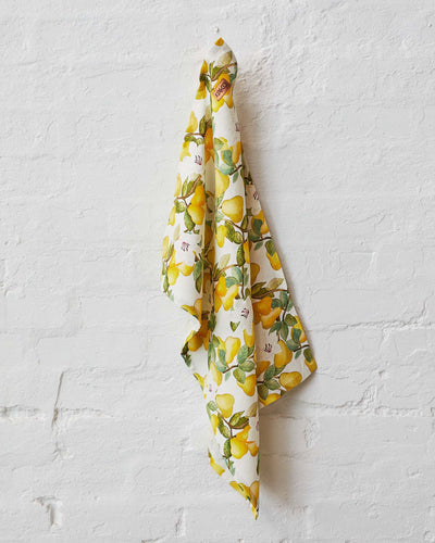 LINEN TEA TOWEL in Summer Lily White from the amazing range of Kip & Co