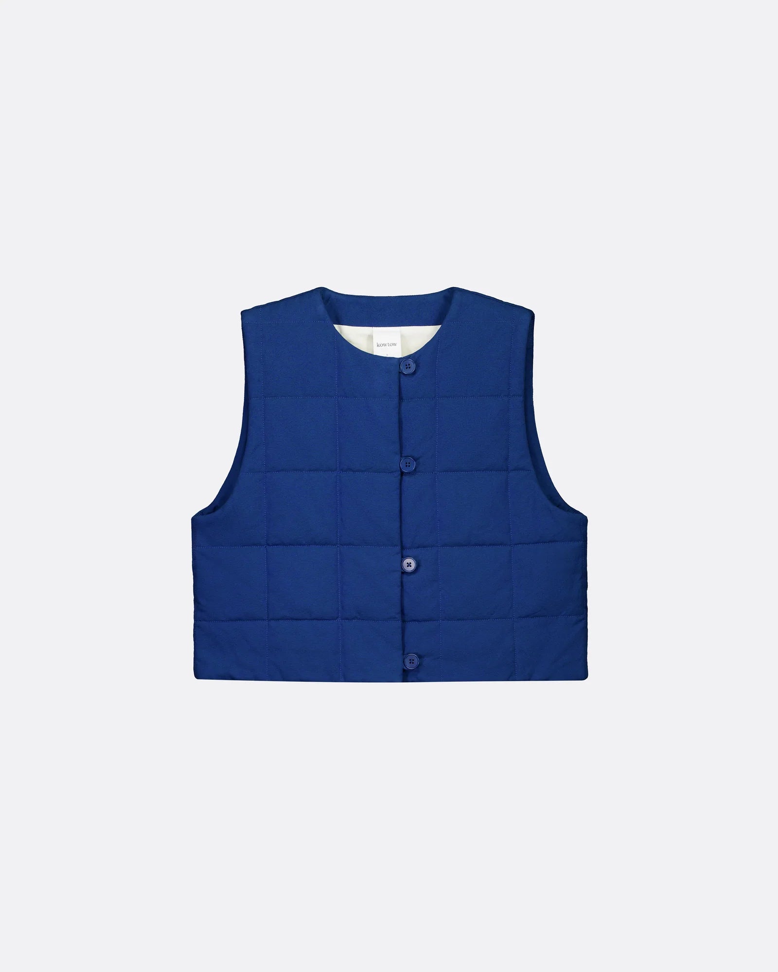 STUDIO VEST in Factory Blue by Kowtow