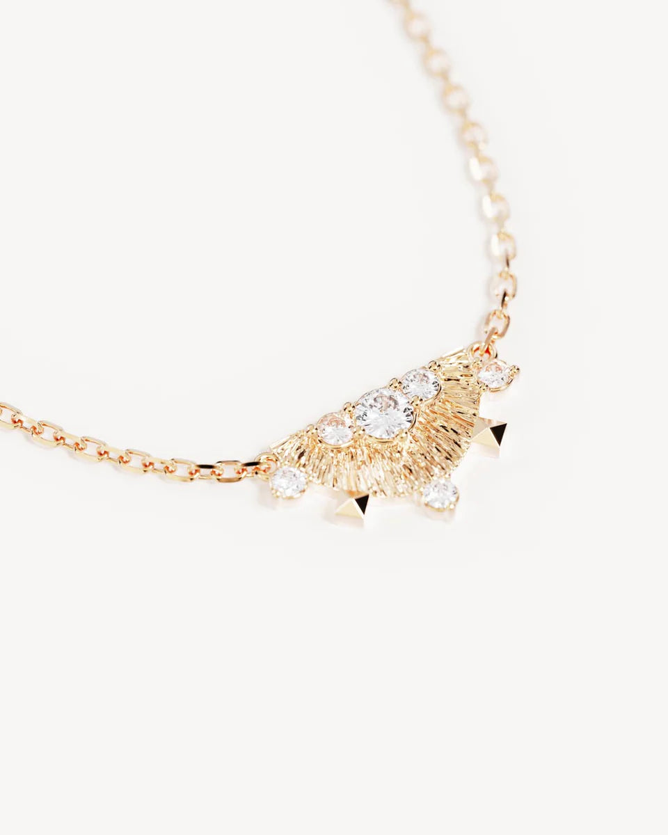 LOTUS RAIN NECKLACE in 18K Gold Vermeil from By Charlotte