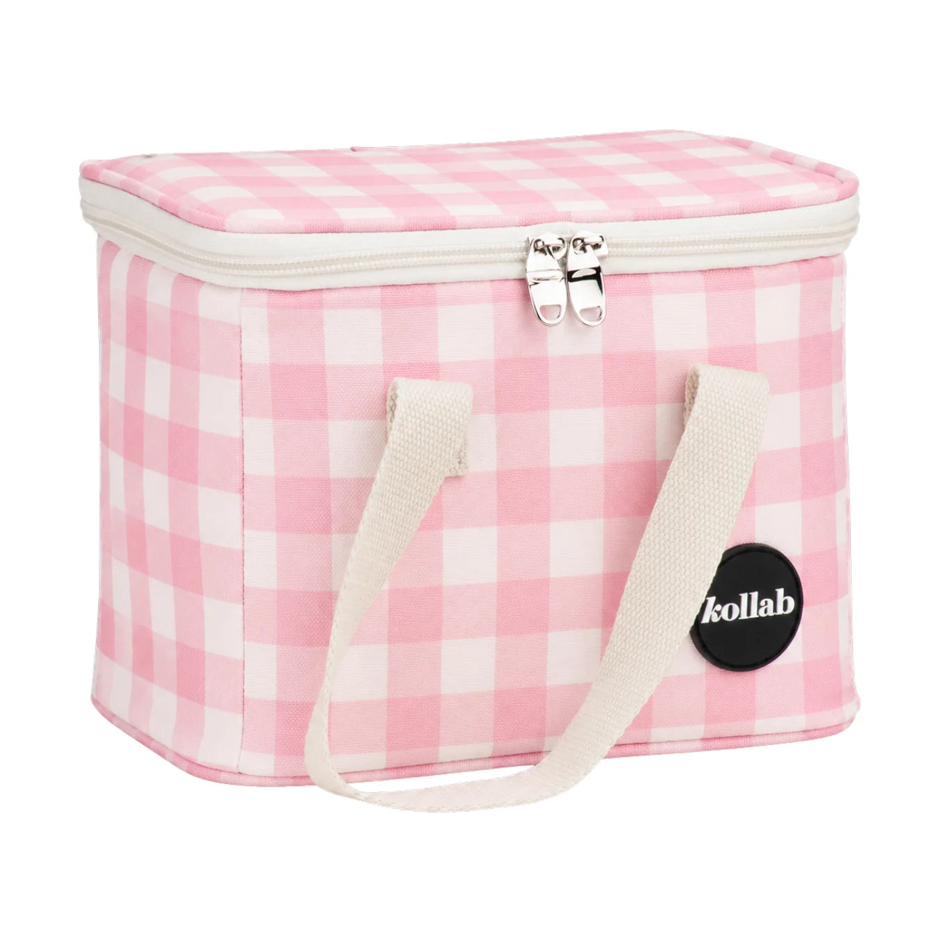 LUNCH BAG in Candy Pink Check by kollab