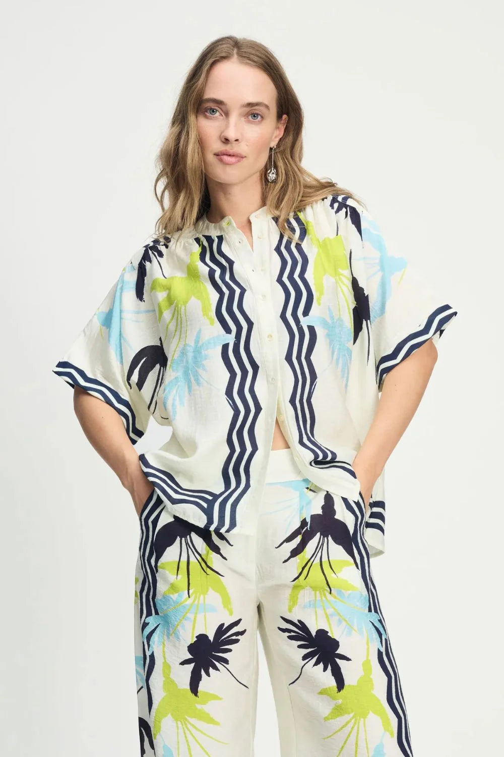 POM Blouse in Artisan Lime by POM Amsterdam