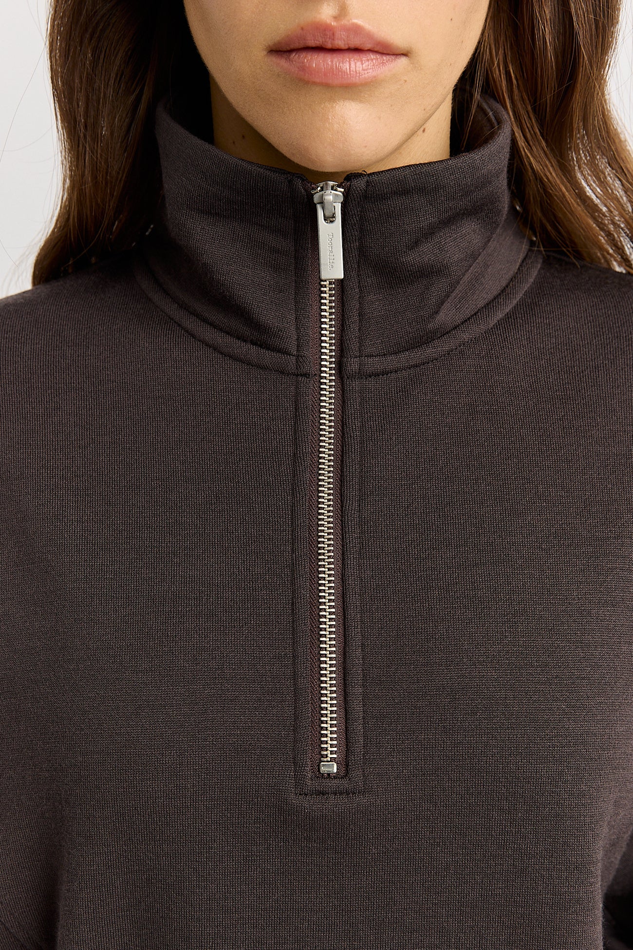 LOUNGE CROPPED HALF ZIP | Date - Darling & Domain