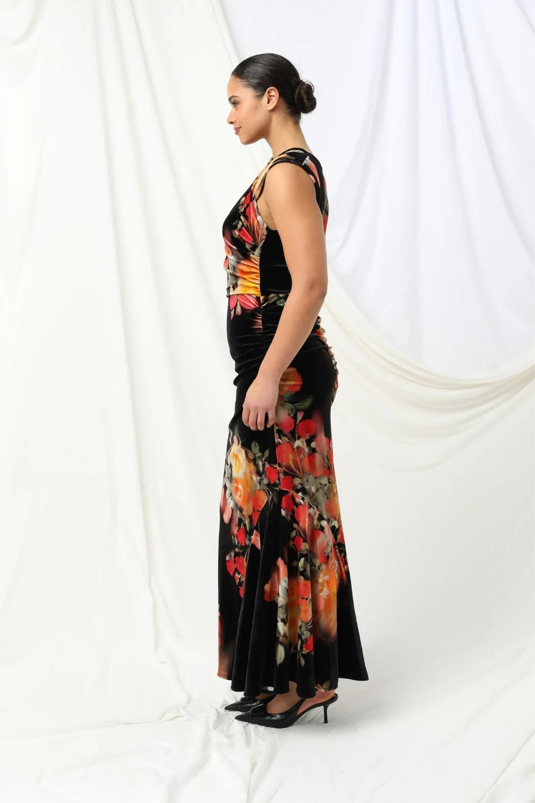 LANA DRESS in Ebony by Kachel