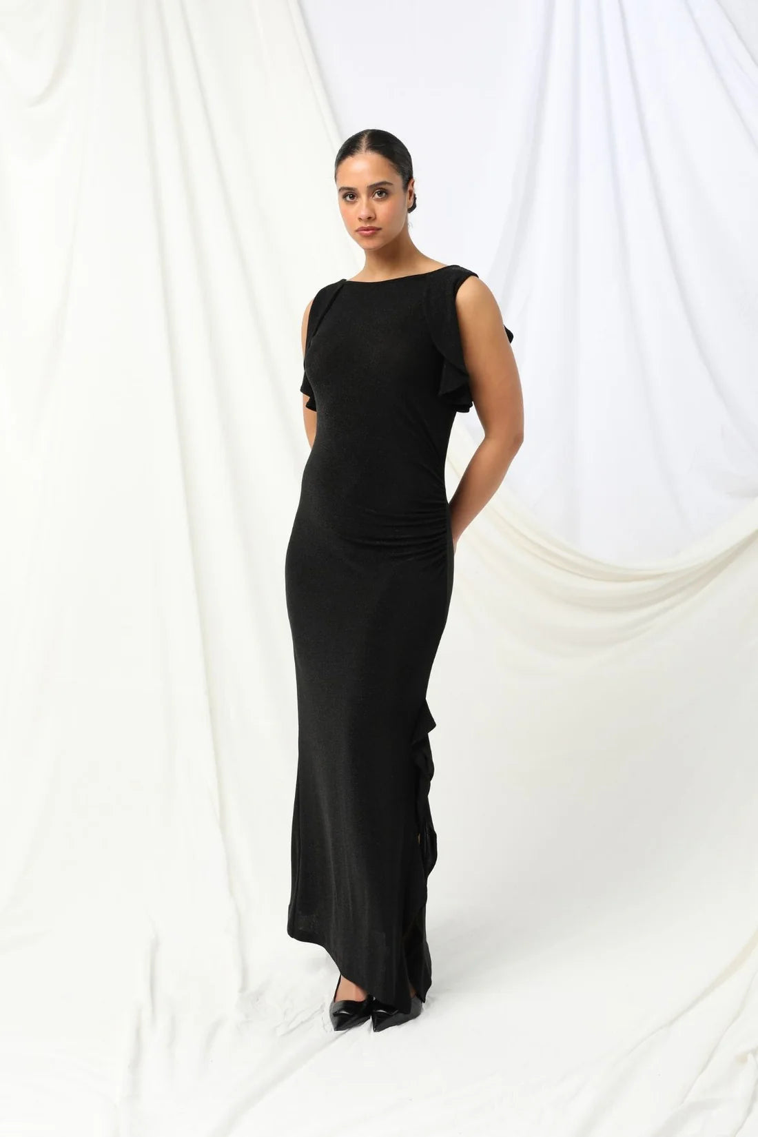 LYDIA DRESS in Black by Kachel