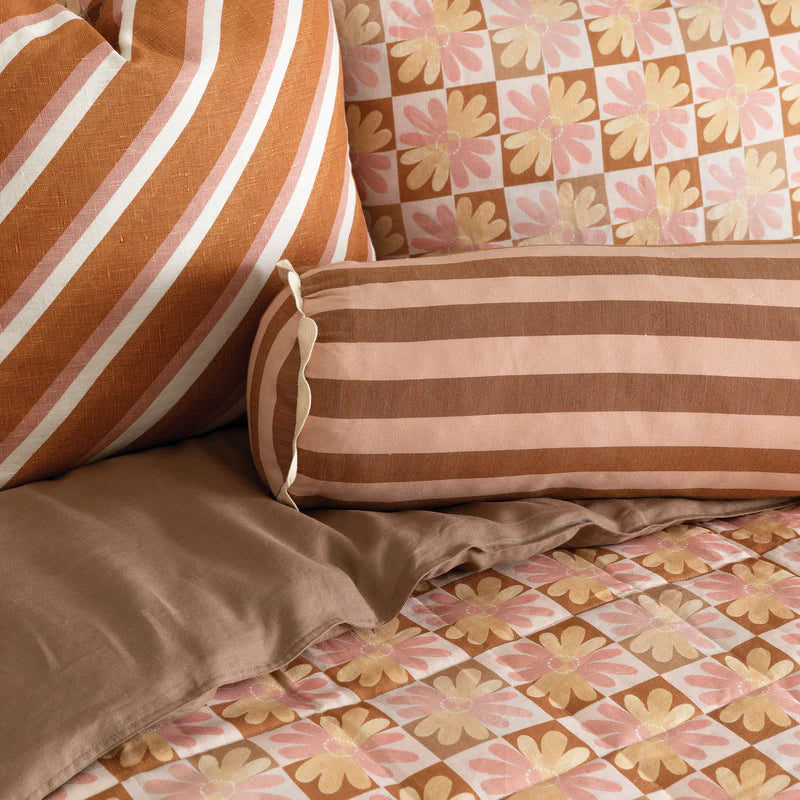 QUILTED THROW in Chamomile Pink from Bonnie and Neil